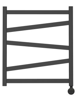 Полотенцесушитель электрический Point Феникс PN15156BE П5 50x60см левый/правый чёрный